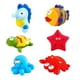 thumbnail image 1 of Juego de 6 juguetes de baño Ocean Life, juego creativo de juguetes acuáticos para bebés recién nacidos., 1 of 5