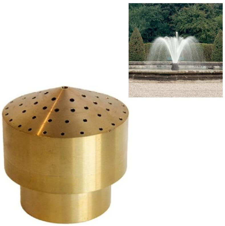 NAVADEAL 3/4 DN20 Brass Cluster Water Fountain Nozzle Spray Pond Sprinkler Amusement Park for Garden Pond Museum Library 