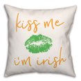 thumbnail image 2 of Creative Products Kiss Me I'm Irish 18 x 18 Spun Poly Pillow, 2 of 3
