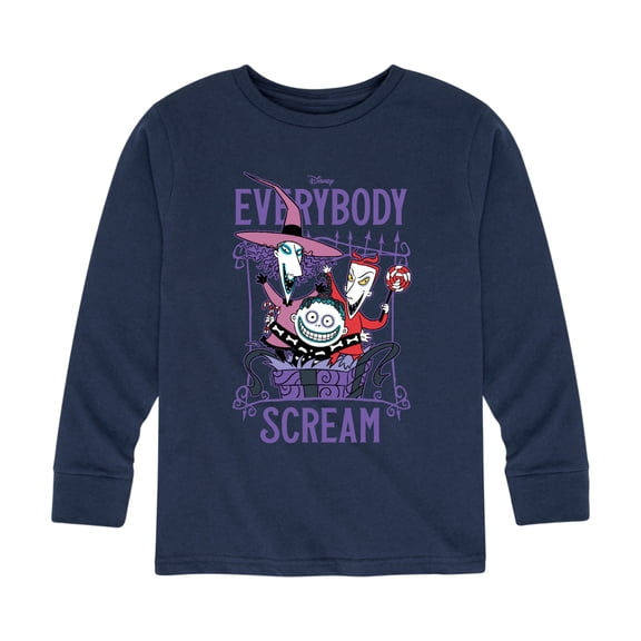 The Nightmare Before Christmas - Everybody Scream - Youth Long Sleeve Graphic T-Shirt