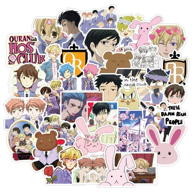 SHIYAO Ouran High School Host Club 50pcs, Waterproof Anime Stickers for  Water Bottles Removable Vinyl Cool Stickers - Walmart.com - Walmart.com