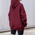 thumbnail image 6 of Xunlbb Sweatshirt for Women,Women's Solid Color Long Sleeved Pocket Loose Hooded Top Sweatshirt,Size S-2XL, 6 of 6