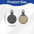 thumbnail image 2 of 2set Disc Brake Pad 0.89" x 1.33" Semi-Metallic Bike Brake Pads for BB7 M355 M446 M640 Mountain Road Bikes, Black, 2 of 7