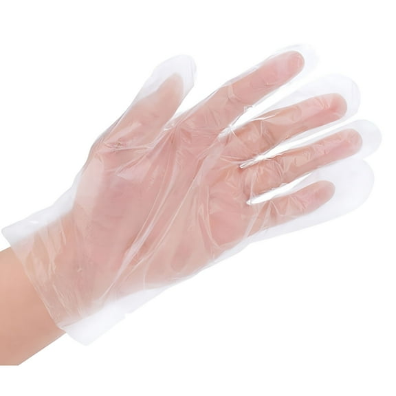 XIRQI 100 Pcs Medical Clear Vinyl Gloves,Size Medium,Latex Free,Powder Free,Disposable,Non-Sterile
