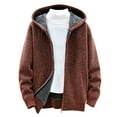 thumbnail image 1 of Mens Jacket Classic Solid Color Knitted Sweater Cardigan Sweater Slim Jacket, 1 of 1