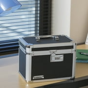 Vaultz Locking Personal Storage Box, Black, VZ01004