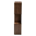 thumbnail image 3 of Baxton Studio Legende 3 Shelf Display Bookcase in Brown and Dark grey, 3 of 5