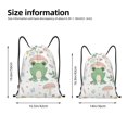 thumbnail image 4 of Kdxio Frog and Mushrooms Print Drawstring Backpack Bag,Waterproof Draw String Back Sack, Gym Drawstring Bags Swim Bag For Unisex, 4 of 9