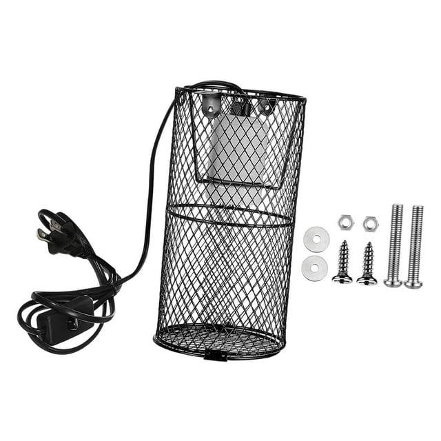 Portalámparas calefactor, cubierta de luz calefactora, jaula aislante, jaula de luz calefactora anti-escaldaduras, protector de lámpara de calor para