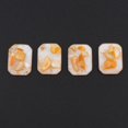 thumbnail image 2 of 4 piezas de papel de aluminio Flatback Resina Scrapbooking Cabochons DIY Hair Bow Center Decoración Adornos Tarjeta de fabricación de adornos Álbum de Lámina Dorada Naranja Soledad cuentas de botón de lámina de oro de resina, 2 of 7