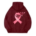 thumbnail image 5 of Cancer Awareness Hoodie 2025 Glitter Sparkle Hoodies with Pockets Hooded Sweatshirt Hoodie Women Pullover, 5 of 6