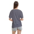 thumbnail image 3 of Womens Casual V Neck T Shirts Short Sleeve Loose Fit Summer Flowy Tops Tees, 3 of 6