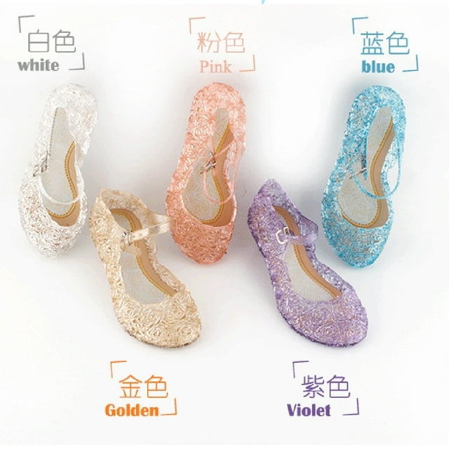 Princess Shoes Crystal Shoes Baby Girls Cosplay Costume Sandals Party Princess Shoes