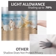 thumbnail image 6 of LALILO Kitchen Curtain Valance Wooden Desk Sea Sky Rod Pocket Window Curtain 52"x 18" Set of 2, 6 of 6