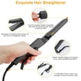 thumbnail image 6 of Electric Hair Straightener, NewHome Heated Hair Straightening Anti-Static Flat Iron, 4-Grade Temperature Adjustment, Wet Dry Use Electric Hair Straightener, Black, 6 of 8