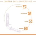 thumbnail image 4 of EIGTHTAIL Clear Plastic Locking Shelf Support Pegs  Fits 5/16” Diameter Hole  5/8” Shelf  30 Pack, 4 of 6