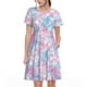 thumbnail image 1 of Balery Tie Dye Vestidos sueltos de manga corta para mujer, vestidos de verano 2025, vestidos casuales de corte A con vuelo., 1 of 6