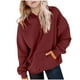 thumbnail image 2 of Sudadera deportiva informal de manga larga de color liso para niños, blusa de poliéster con capucha y mangas largas con insertos en los hombros., 2 of 6