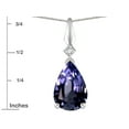 thumbnail image 3 of Star K� Genuine Iolite Drop Pear Shaped Pendant Necklace, 3 of 9