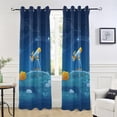 thumbnail image 6 of Coolnut Window Curtain Panels for Apartment 84" Science Discovery Room Divider Curtains Bay Window Curtains, 6 of 7