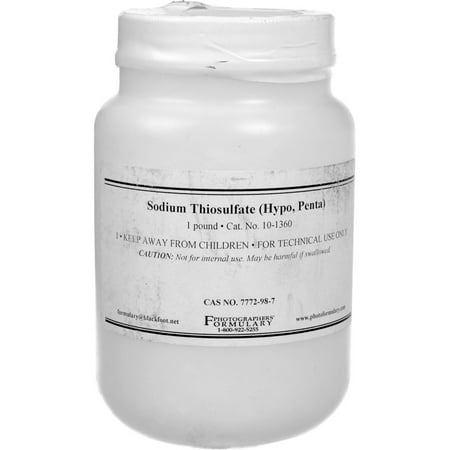 Photographers' Formulary Sodium Thiosulfate (Pure Hypo), Pentahydrate - 1 pound