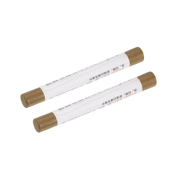 Uxcell Wood Wax Filler Stick, Furniture Repairing Crayon Touch Up Pen 2 Packs, Deep Camel