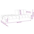 thumbnail image 4 of vidaXL 2-Seater Sofa Bed Black Velvet, 4 of 5