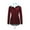 Wine, variant on Bomber Jacket Women, College Jacket Teen Girls Winter with Cap Jacket Simple Long Sleeve Warm Solid Color