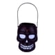 thumbnail image 1 of Cubo de dulces de Halloween con forma de calavera, cubo para dulces, o trato, ligero y portátil, 1 of 9