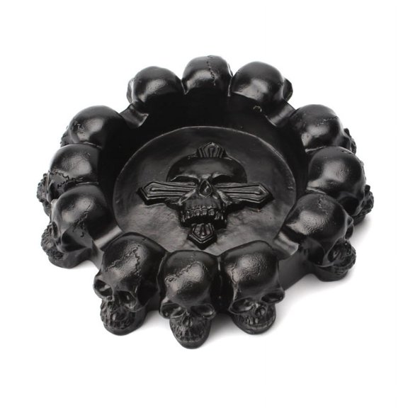 TONKBEEY Personalized Creative Desktop Multi-headed Skull Ashtray Gift for Restaurant Bar