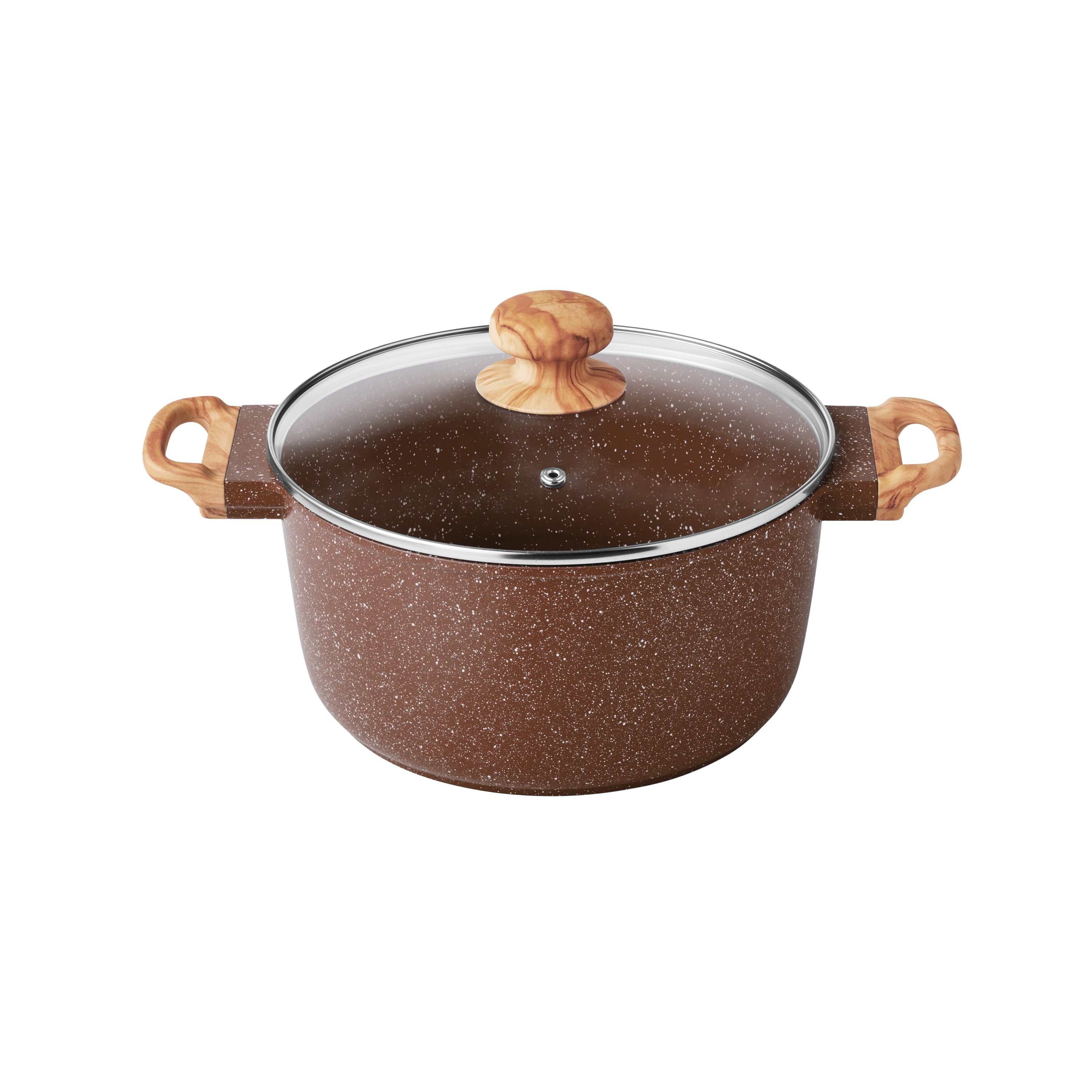 The Pioneer Woman Prairie Signature 14-Piece Cast Aluminum Cookware Set, Brown