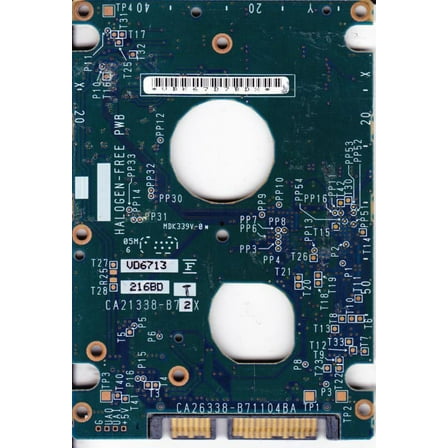 NW13T64284V7, CA06672-B24400C1, CA26338-B71104BA, Fujitsu 80GB SATA 2.5 PCB