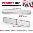 thumbnail image 2 of Bar Magnet, Rare Earth Magnets, Neodymium Bar Magnets with Double-Sided Adhesive for Fridge, Garage, Kitchen, Science, Craft, Office - 60 x 10 x 3mm (60x10x3-30P, Silver), 2 of 5