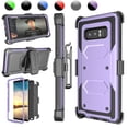 thumbnail image 1 of Galaxy Note 8 / S9 Plus / S9 Cases Cover, Galaxy S9 Holster Belt, Heavy Duty Protection Full-body Rugged with Kickstand + Holster Belt Clip Carrying Armor Case Shell, 1 of 4