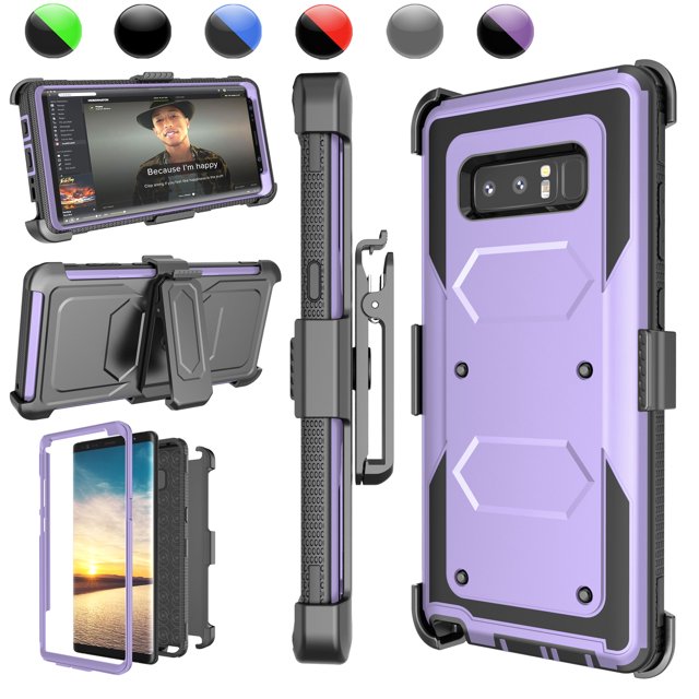 Galaxy Note 8 / S9 Plus / S9 Cases Cover, Galaxy S9 Holster Belt, Heavy Duty Protection Full-body Rugged with Kickstand + Holster Belt Clip Carrying Armor Case Shell