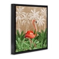thumbnail image 3 of Stupell Industries Bohemian Jungle Life Flamingo Black Floating Frame Canvas Art, 25 x 25, by Paul Brent, 3 of 8