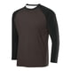 thumbnail image 1 of pstuiky camisas de manga larga para hombre, Camisa deportiva transpirable de manga larga raglán con cuello redondo para hombre, de color sólido Tops de hombre xl, 1 of 2