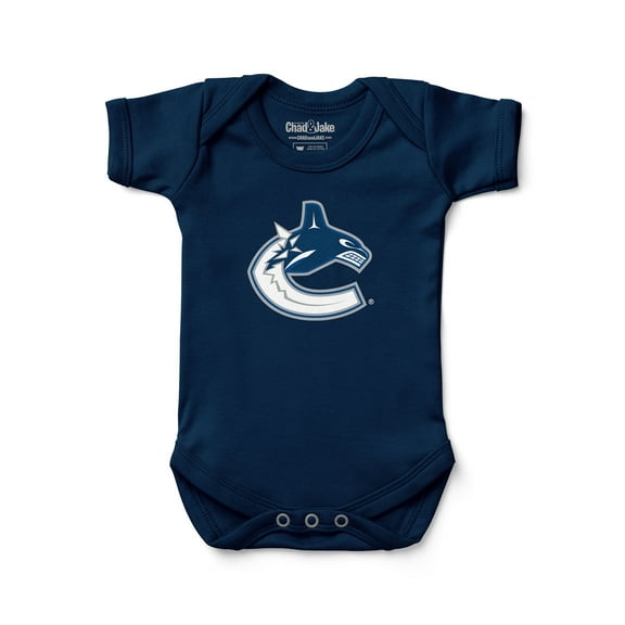 Newborn & Infant Chad & Jake Navy Vancouver Canucks Primary Logo Bodysuit
