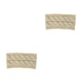 thumbnail image 1 of Jumpingount Diadema de invierno para mujer, tejido a prueba de viento, elástico, calentadores de orejas anchas, motocicleta de Motor de cara Beige 2Conjunto, 1 of 6