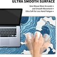 thumbnail image 4 of Japanese Blue and White Wave Gaming Mouse Pad XL Anime Sea Texture Extended Large Desk Mat Big Mousepad Non-Slip Rubber Base Stitched Edge Long Desk Pad for Desktop PC Computer Gamer,31.5×11.8 Inch, 4 of 6