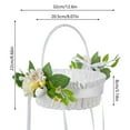 thumbnail image 3 of Up to 40% off Clearance, InsCrazy Easter Basket, Easter Decor New Easter Portable Flower Basket Home Decoration Simulation Decorative Flower Basket Western Wedding Flower Basket, 3 of 6