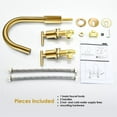 thumbnail image 2 of Balen 8. in Widespread 2-Handle Bathroom High-Arc Faucet in Matte Black, 2 of 8