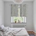 thumbnail image 5 of Tree Birds Kitchen Curtains Small Short 39 Inch Length, Vintage Grey Flower Floral Branch Spring Grommet Top Bedroom Living Room Curtains, Light Filtering Cafe Curtain Drapes 2 Panels Set 55''x39'', 5 of 9