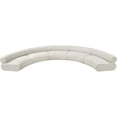 thumbnail image 5 of Meridian Furniture Bale 202" Cream Chenille Fabric 5 pc. Modular Sectional, 5 of 12