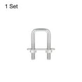 thumbnail image 3 of Square U-Bolts 304 Stainless Steel, U Bolt with Nuts and Plates, for Boat Trailer M8x32mmx60mm, 3 of 5