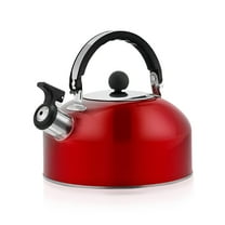 ACDANC 3L Whistling Tea Kettle Flat Bottom Kettle Stainless Steel Tea Kettle Teapot