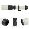 thumbnail image 4 of Lente De Enfoque Manual, Lente De Teleobjetivo De Enfoque Manual De 500 Mm, Vidrio óptico De 500 Mm Para Disparar Con Cámara Montada ANGGREK Telephoto Lens, 4 of 8