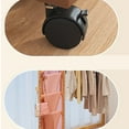 thumbnail image 4 of BriGen Tech Bamboo Clothes Rack Portable Extra Large Garment Rack 2-Tire Storage Box Shelves For Entryway and Bed Room Bamboo Clothing Rack With Whee, 4 of 14