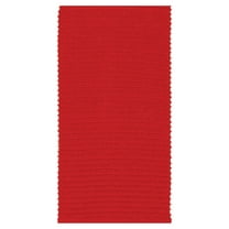 MUkitchen Ridged Texture 100% Cotton Dishtowel, 18 by 28 Inches, Ruby