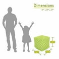 thumbnail image 6 of Majestic Home Goods Decorative Lime Small Polka Dot Small Cube Ottoman, 6 of 6
